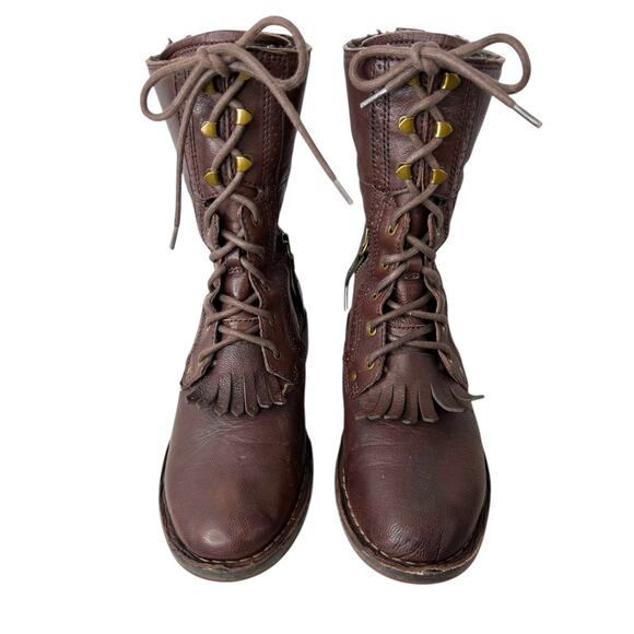 UGG Women's Jena Fashion Boots in Brown Leather Women's Size 8 - Picture 3 of 16